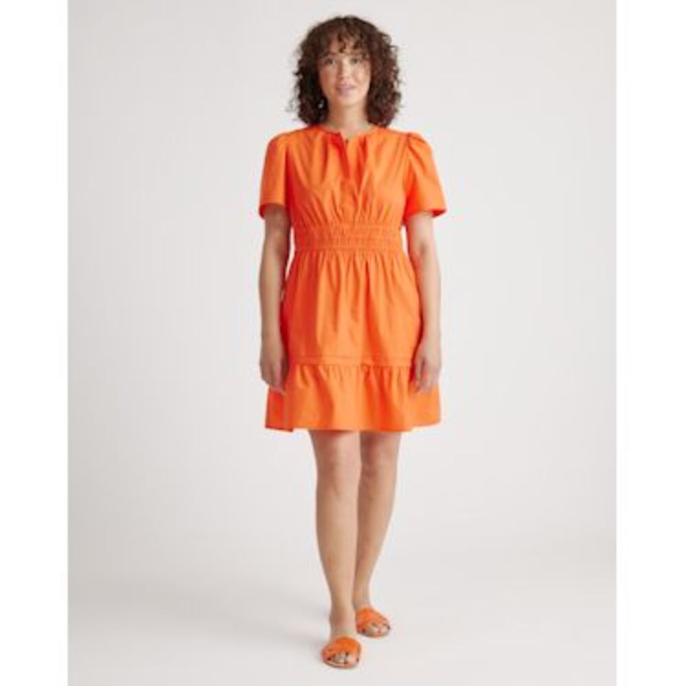 Quince Vibrant Orange Skirt